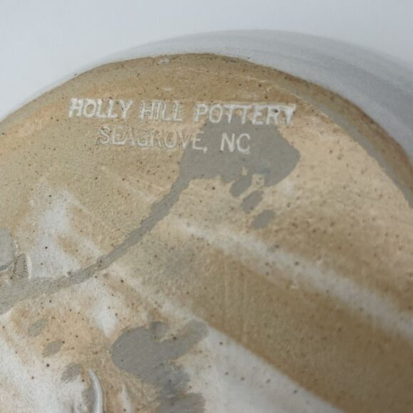 Vtg Holly Hill Seagrove NC Studio Pottery Drip Glaze Mixing Serving Bowl 8” MFK - Picture 7 of 15